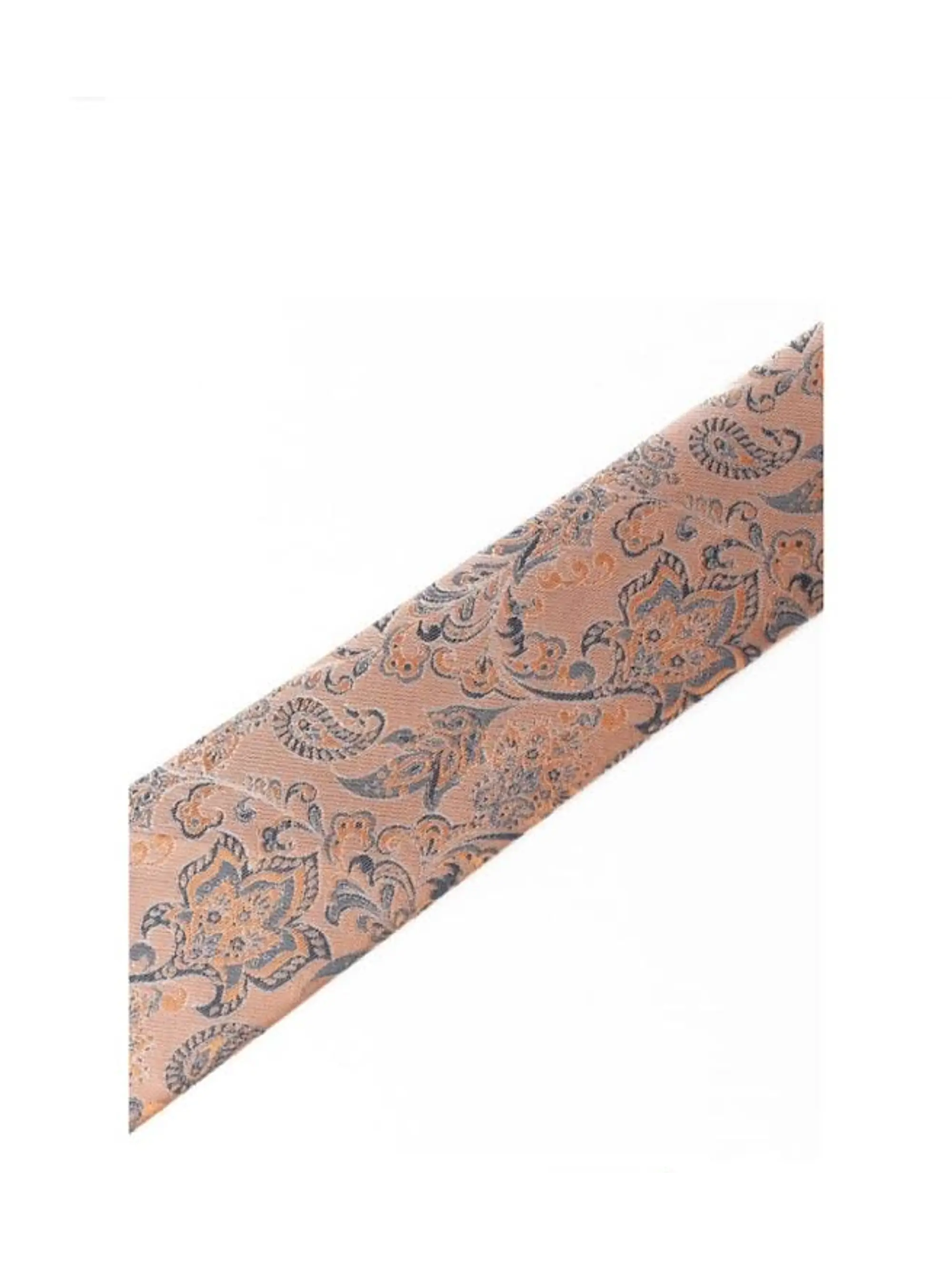 Corbata con Pañuelo (Beige Arena y Diseño) 2
