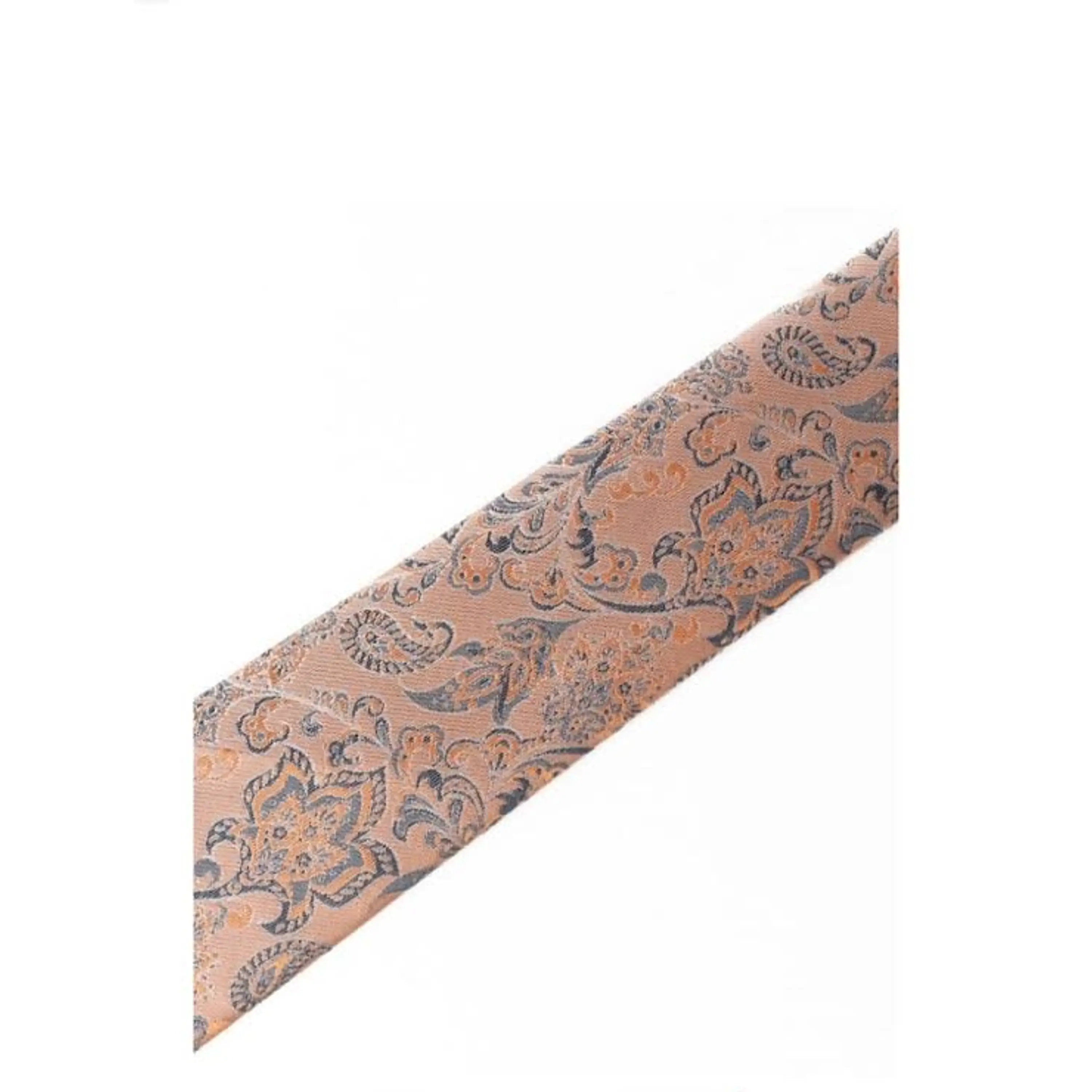 Corbata con Pañuelo (Beige Arena y Diseño) 2