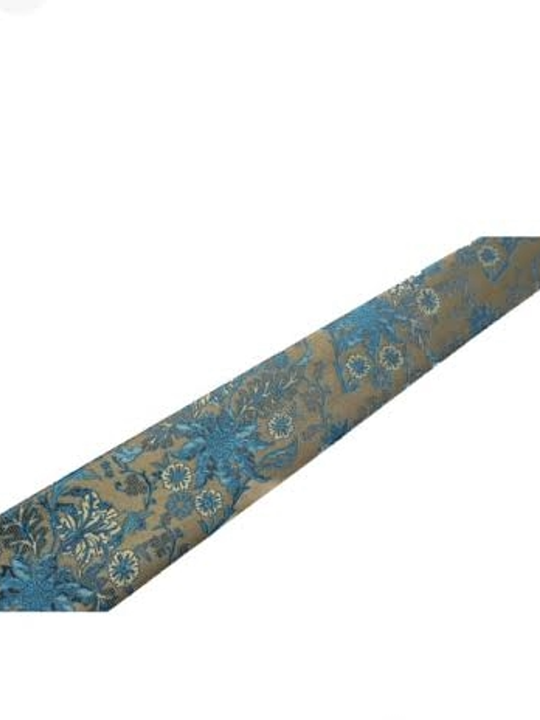 Corbata con Pañuelo (Verde y Diseño) 2