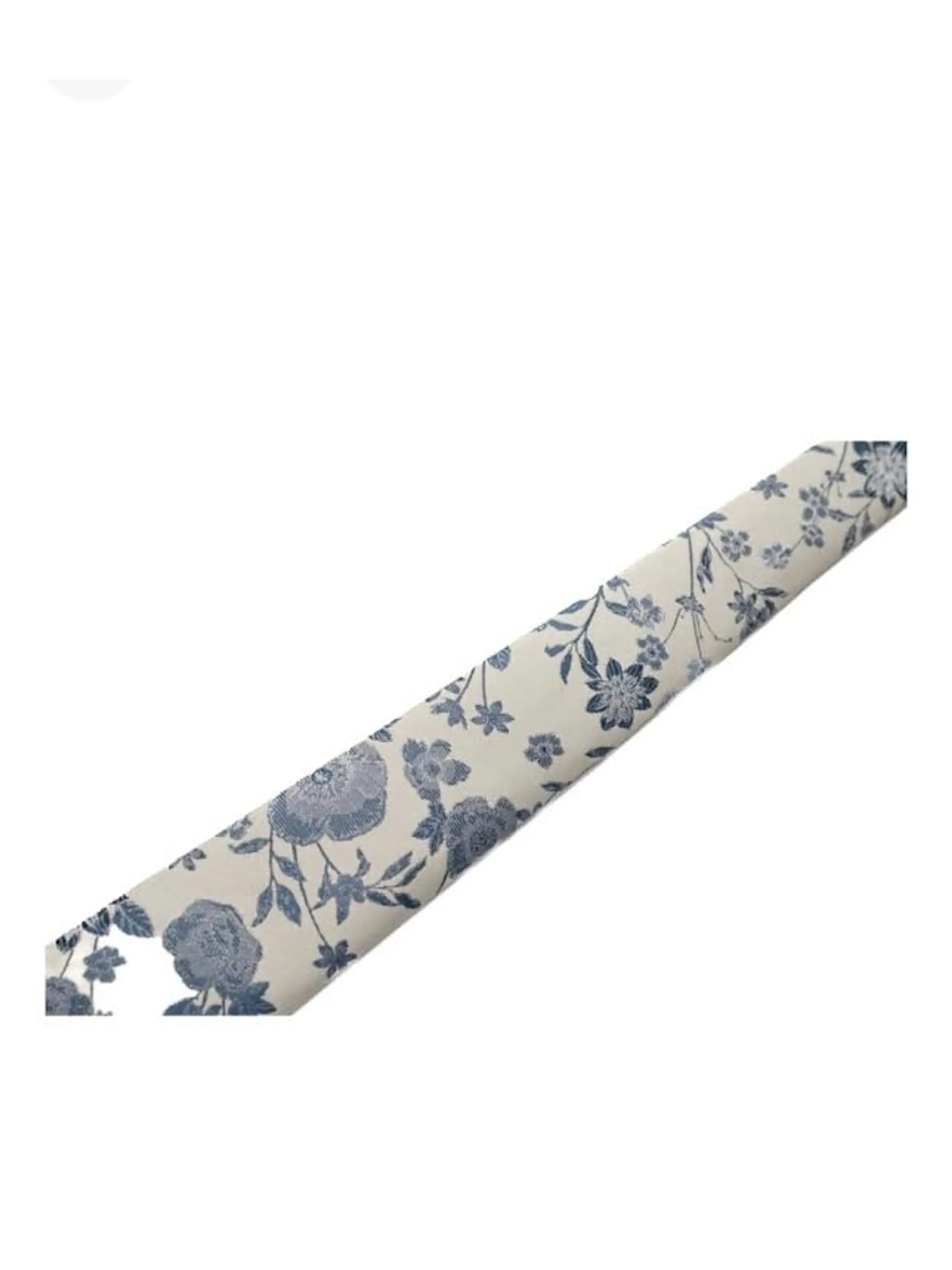Corbata con Pañuelo (Blanco y Diseño) 2
