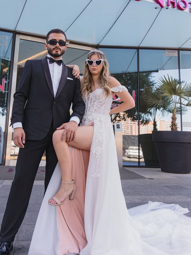 Traje Smoking negro (Camisa, Colleras y humita) 4