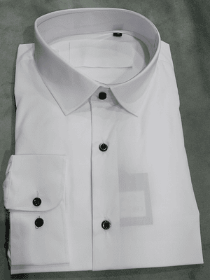 Camisa con Botones Negros