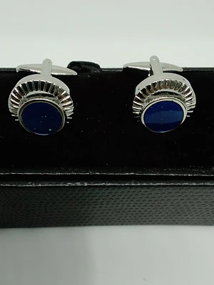 Colleras Redondas Azules