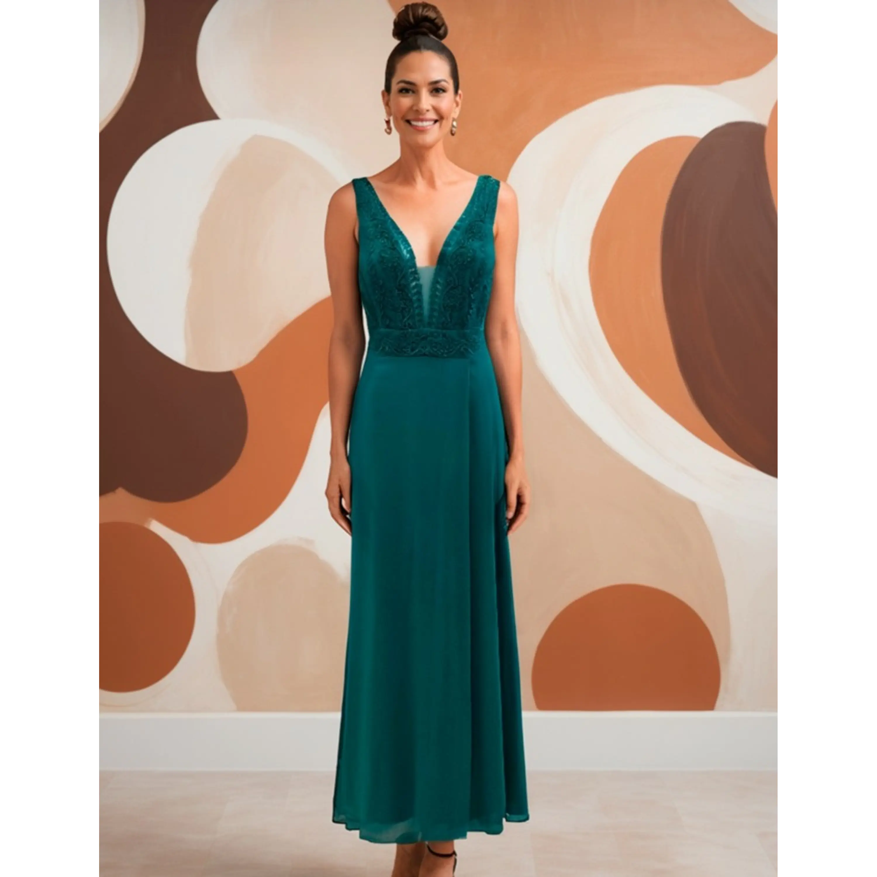 Vestido Largo Verde  1