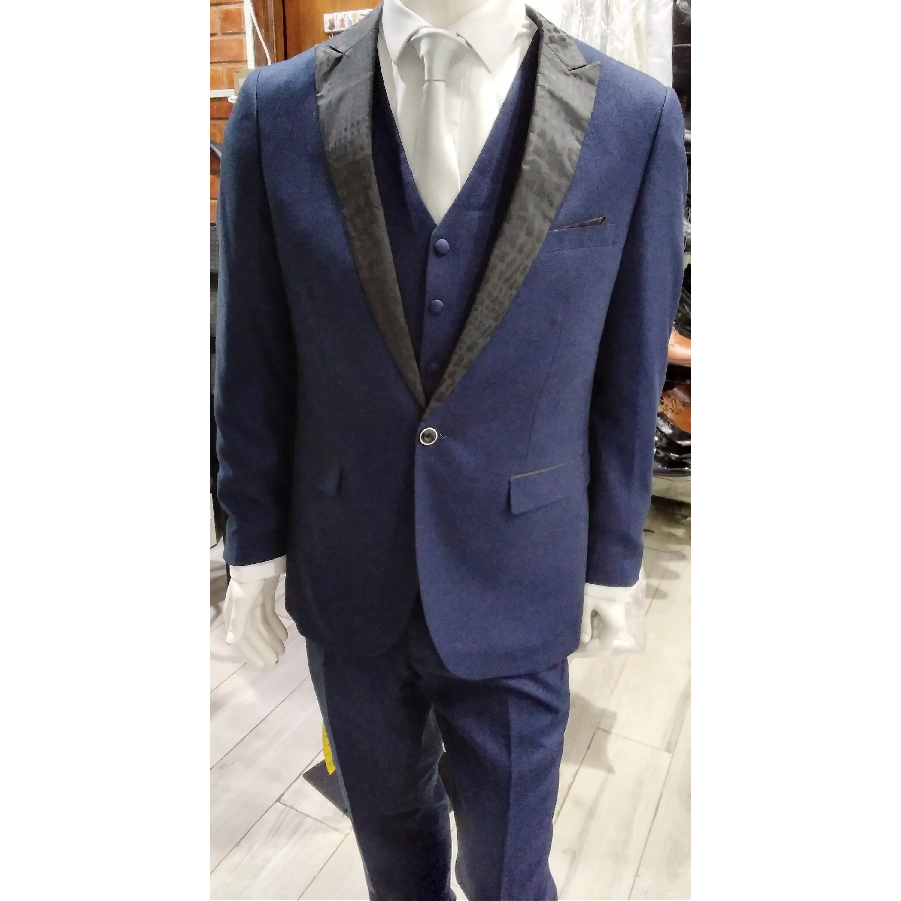 Traje Vivora Azul (Camisa, Colleras, Corbata) 1