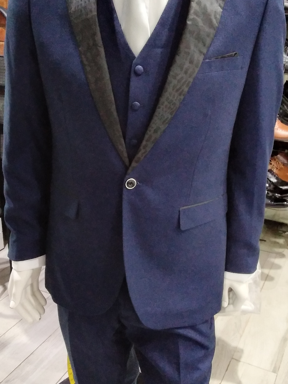 Traje Vivora Azul (Camisa, Colleras, Corbata) 1