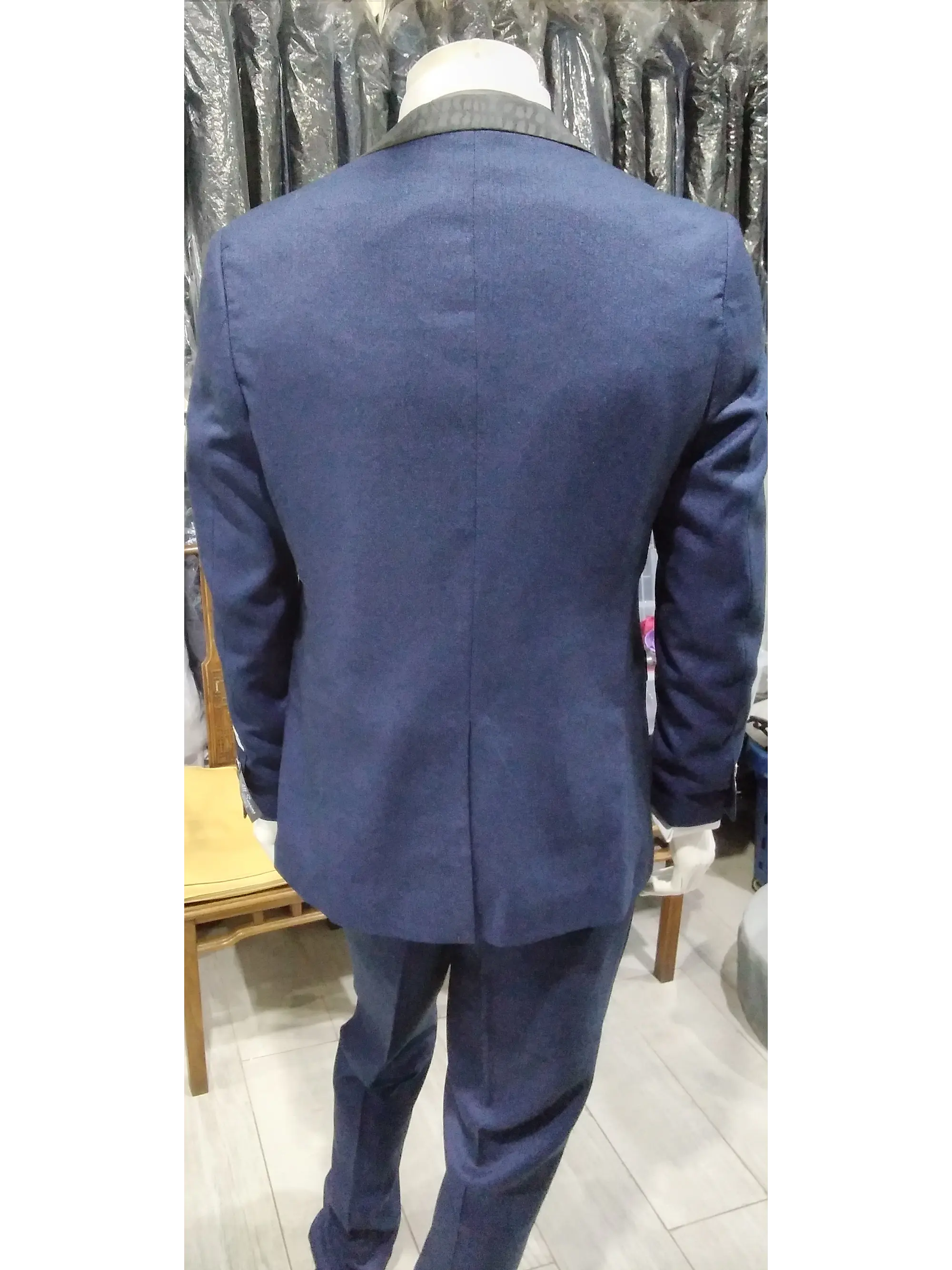 Traje Vivora Azul (Camisa, Colleras, Corbata) 2