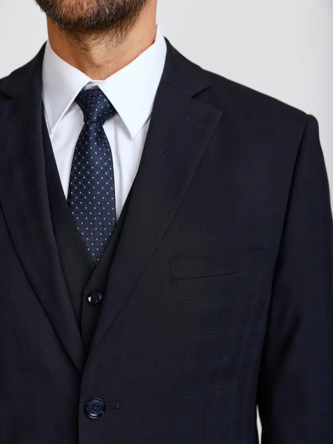 Traje Gales Azul Marino 3