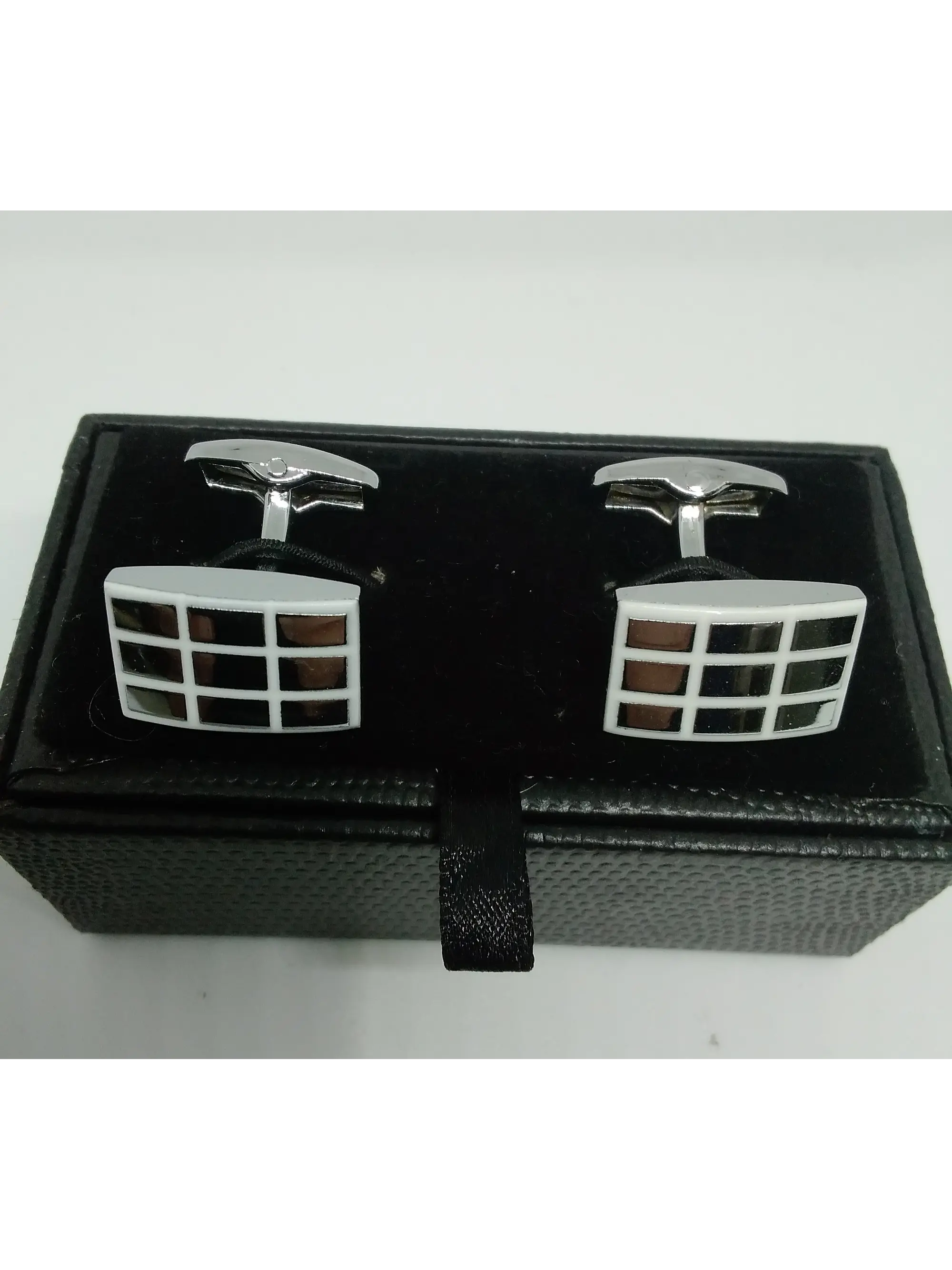 Colleras Blancas con Plateado 2