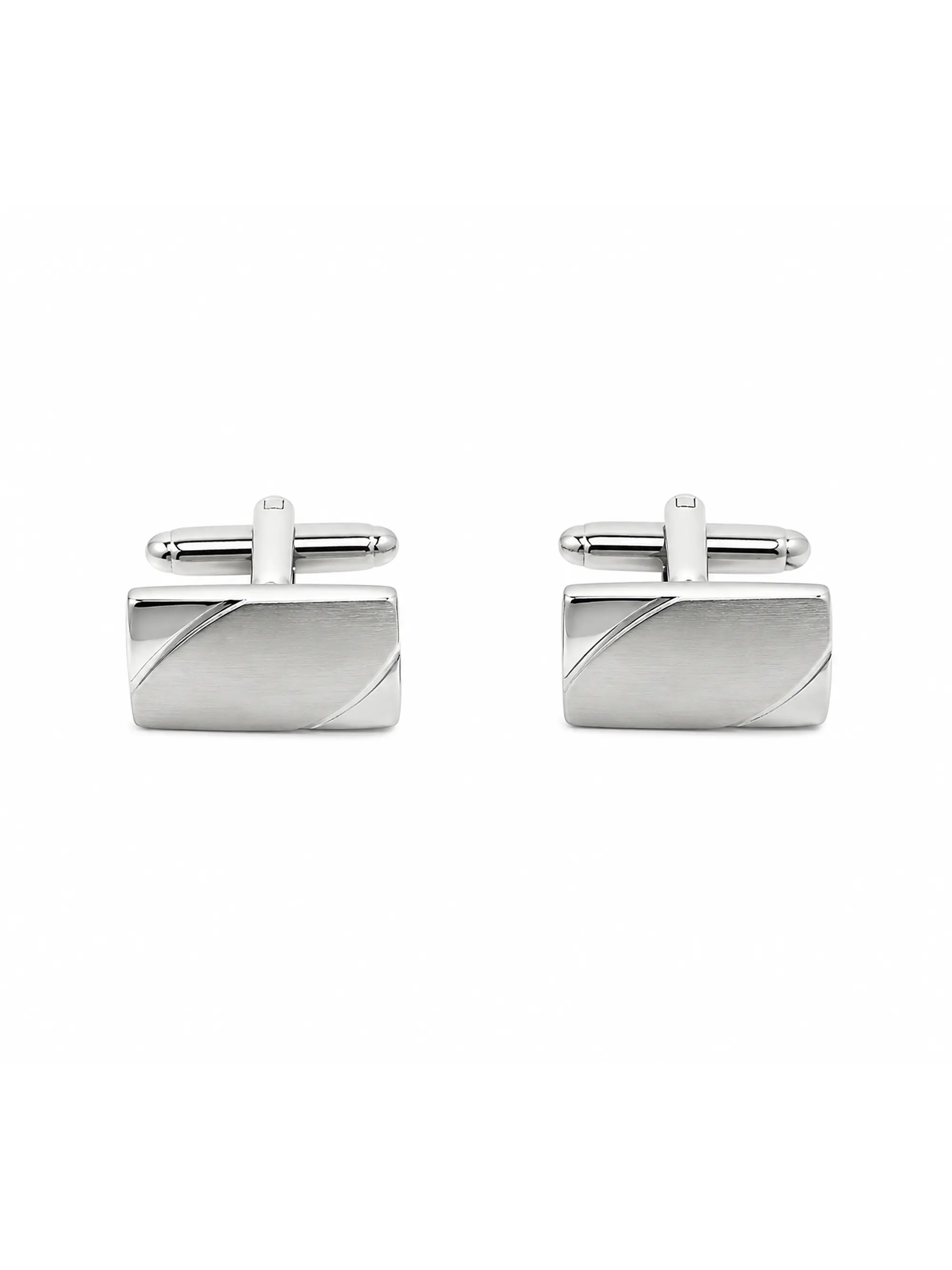 Colleras Plateadas Rectangulares (1) 1