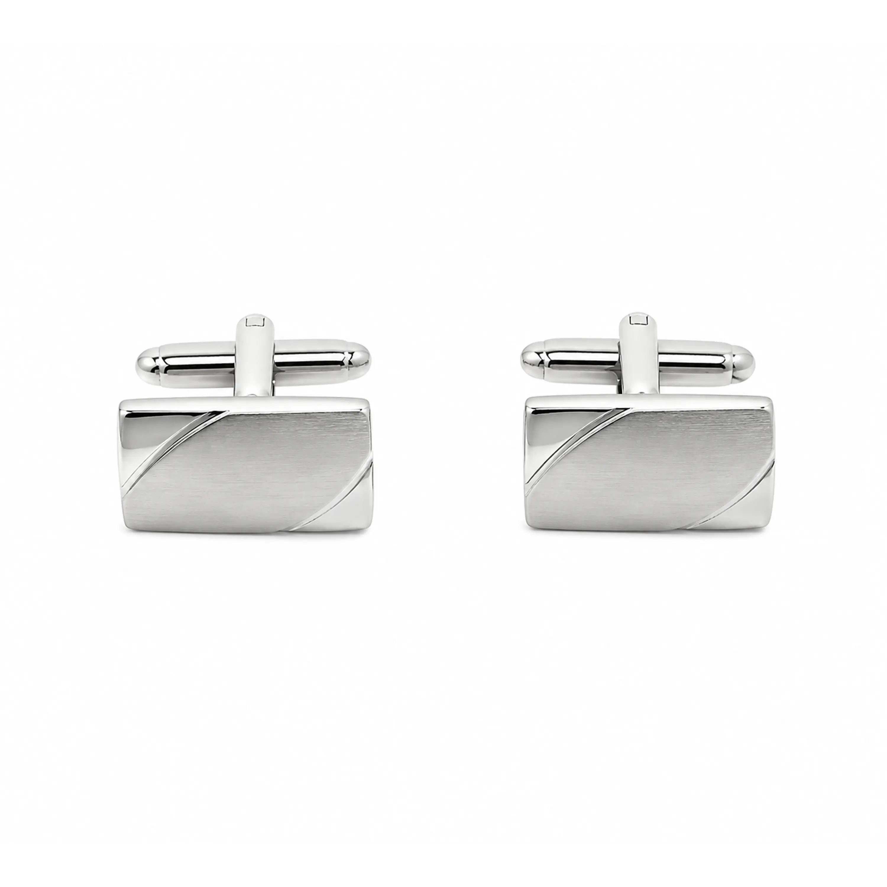 Colleras Plateadas Rectangulares (1) 1