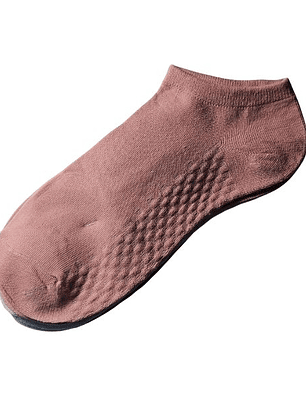 CALCETINES - CALCETAS TOBILLERO MUJER BÁSICO CON TEXTURA.  MBB002