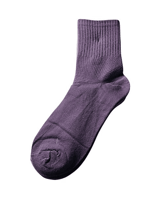 CALCETINES - CALCETAS MUJER ALGODON FANTASIA LILA.  MAC002