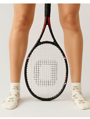 CALCETÍN DE ALGODÓN CEREZA DE MUJER