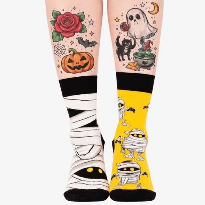 CALCETINES DE ALGODON FANTASIA  MUMMY ALEGRE DISPARES   2