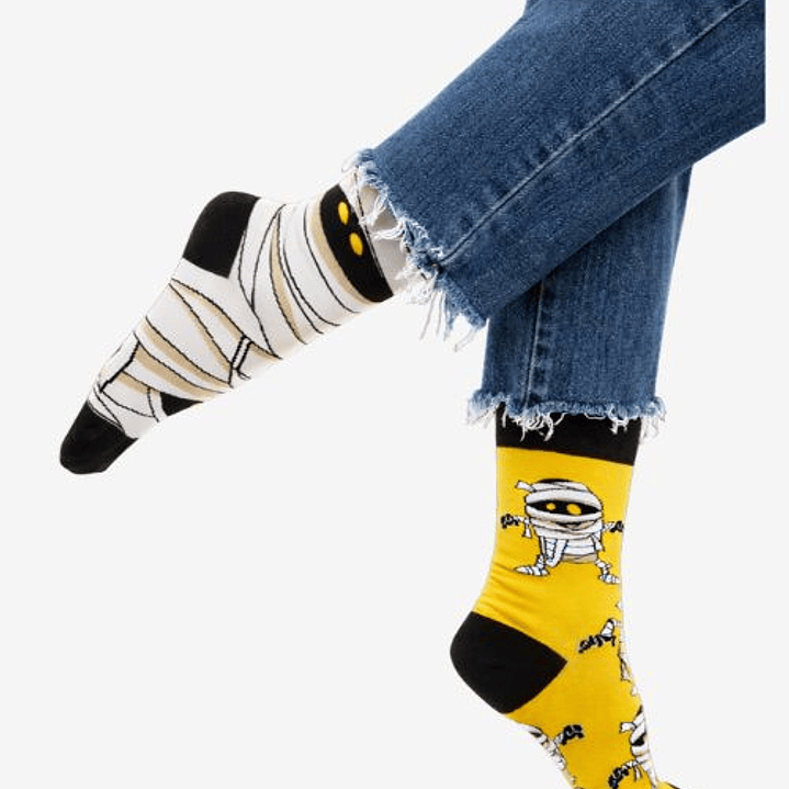 CALCETINES DE ALGODON FANTASIA  MUMMY ALEGRE DISPARES   3