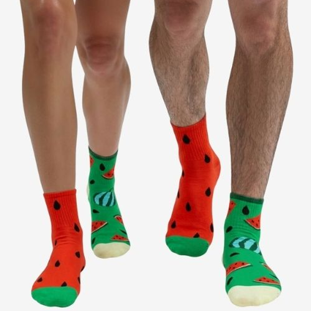 CALCETINES DE ALGODON FANTASIA  ALEGRE DISPARES SANDIA 2