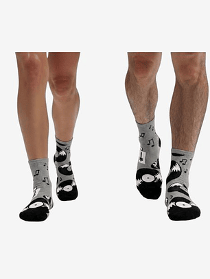 CALCETINES DE ALGODON FANTASIA  ALEGRE DISPARES VINIL LONG PLAY