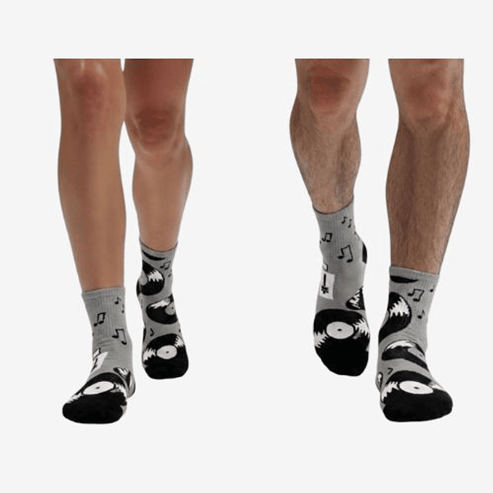 CALCETINES DE ALGODON FANTASIA  ALEGRE DISPARES VINIL LONG PLAY 2