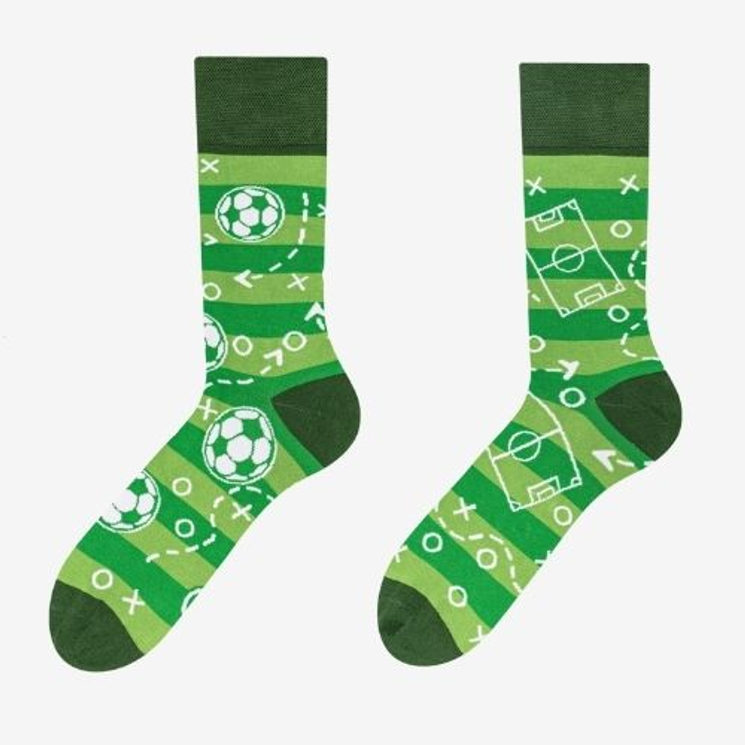 CALCETINES DE BAMBÚ FANTASIA  ALEGRE DISPARES CAMPO DE FUTBOL 1