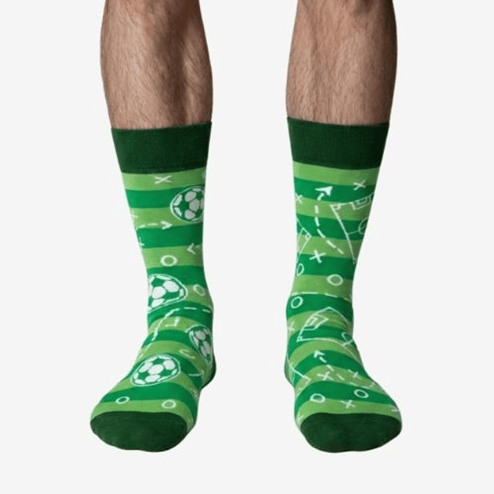 CALCETINES DE BAMBÚ FANTASIA  ALEGRE DISPARES CAMPO DE FUTBOL 2