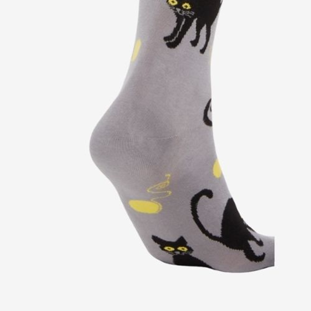 CALCETINES DE ALGODON FANTASIA  ALEGRE DISPARES  OJO GATUNO 3