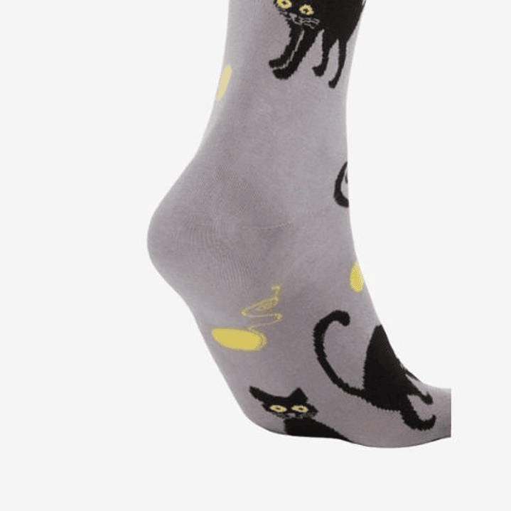 CALCETINES DE ALGODON FANTASIA  ALEGRE DISPARES  OJO GATUNO 3