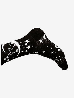 CALCETINES DE ALGODON FANTASIA  ALEGRE DISPARES  GATO MÍSTICO