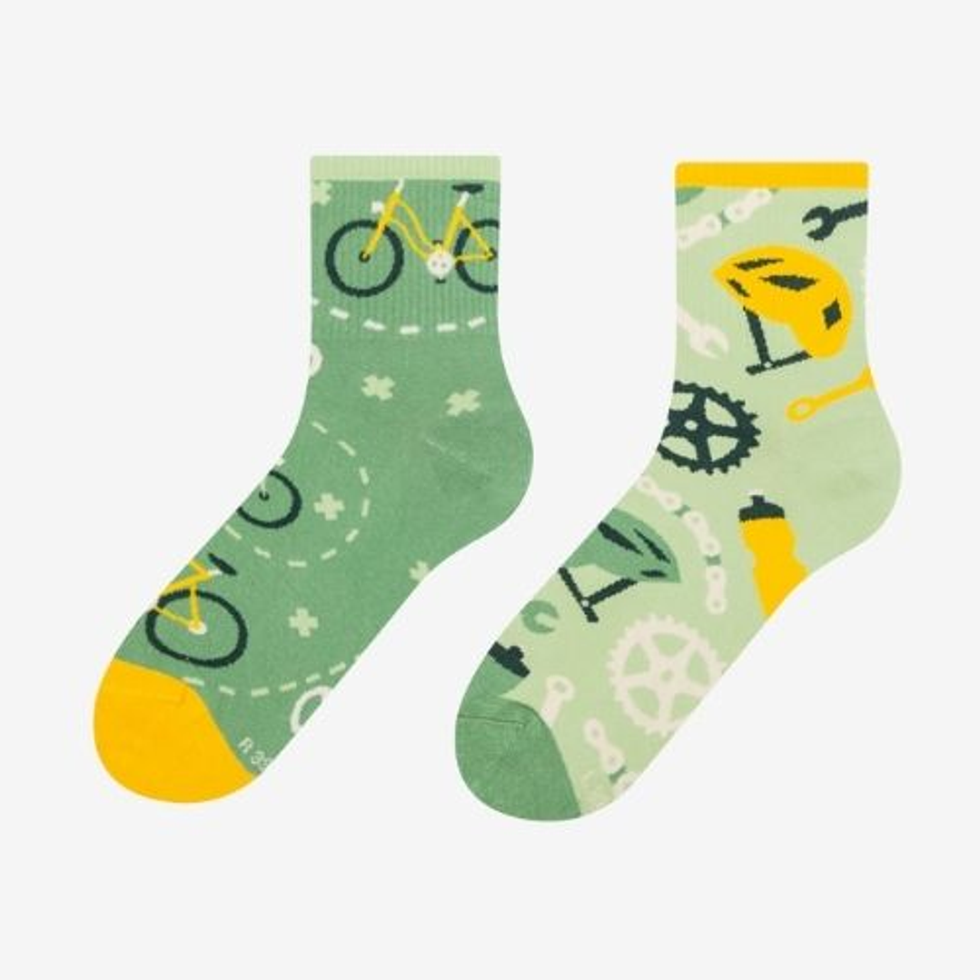 CALCETINES DE ALGODON FANTASIA  ALEGRE DISPARES BICI 1