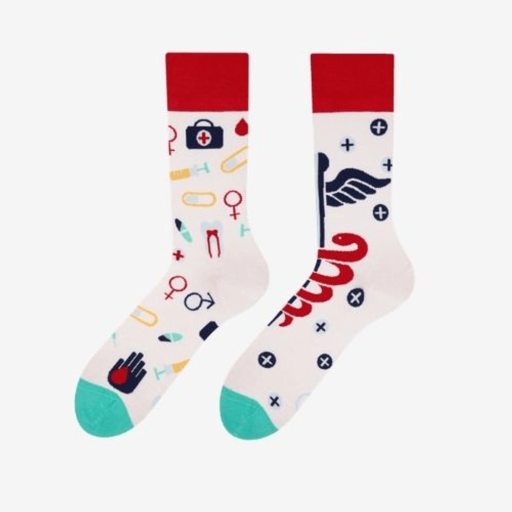 CALCETINES DE ALGODON FANTASIA  ALEGRE DISPARES  HAPPY HEALTH 1