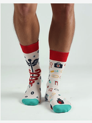 CALCETINES DE ALGODON FANTASIA  ALEGRE DISPARES  HAPPY HEALTH