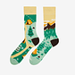 CALCETINES DE ALGODON FANTASIA  ALEGRE DISPARES  CAMPAMENTO- OEKO TEX - Miniatura 1