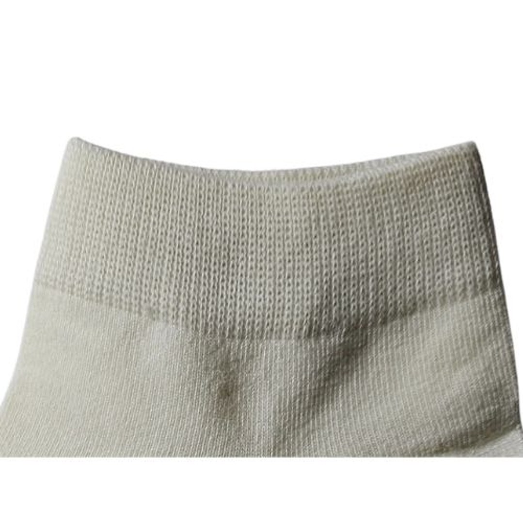 CALCETIN DE ALGODON BASICO TOBILLERO TONOS TIERRA , ARENA Y CREMA 3