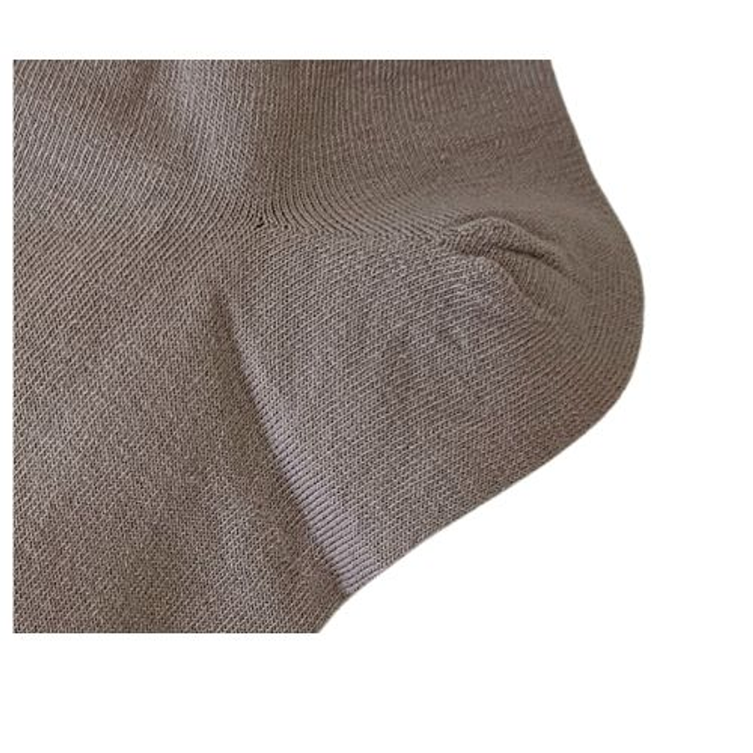 CALCETIN DE ALGODON BASICO TOBILLERO TONOS TIERRA , ARENA Y CREMA 4