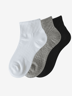 CALCETIN BASICO DE ALGODON EN TRES COLORES