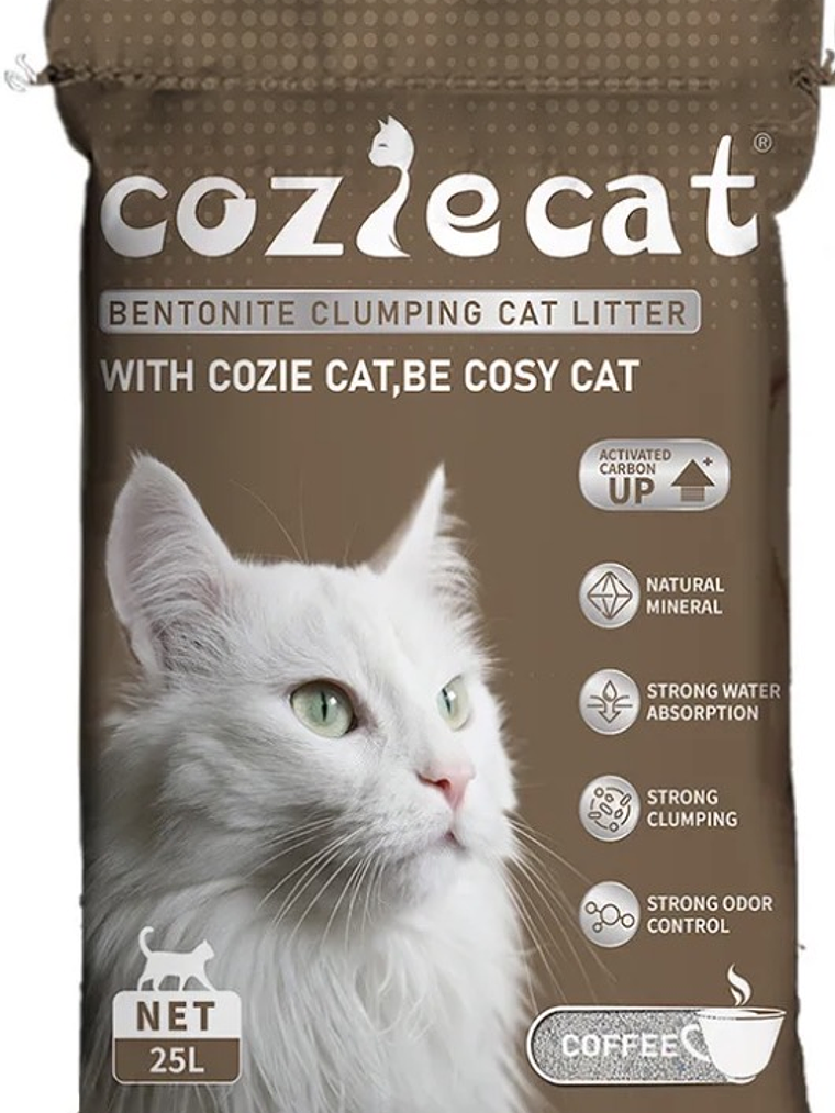 Arena Sanitaria Coziecat 20kg Café 1