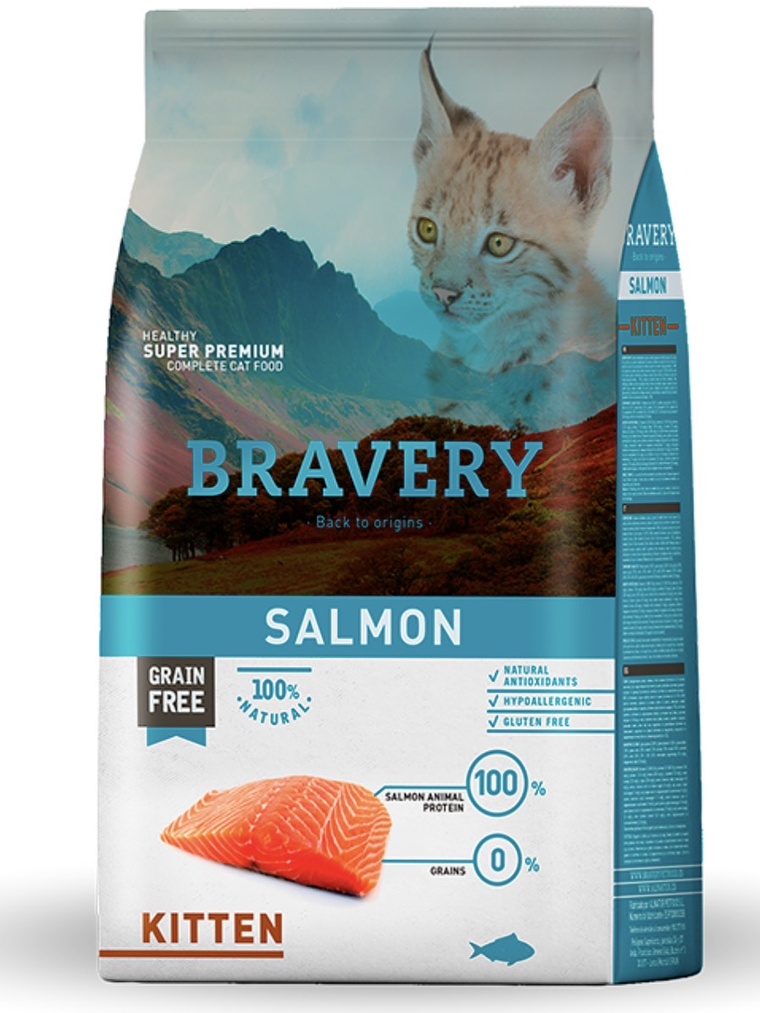 Bravery Kitten 2kg Salmón/Pollo 1
