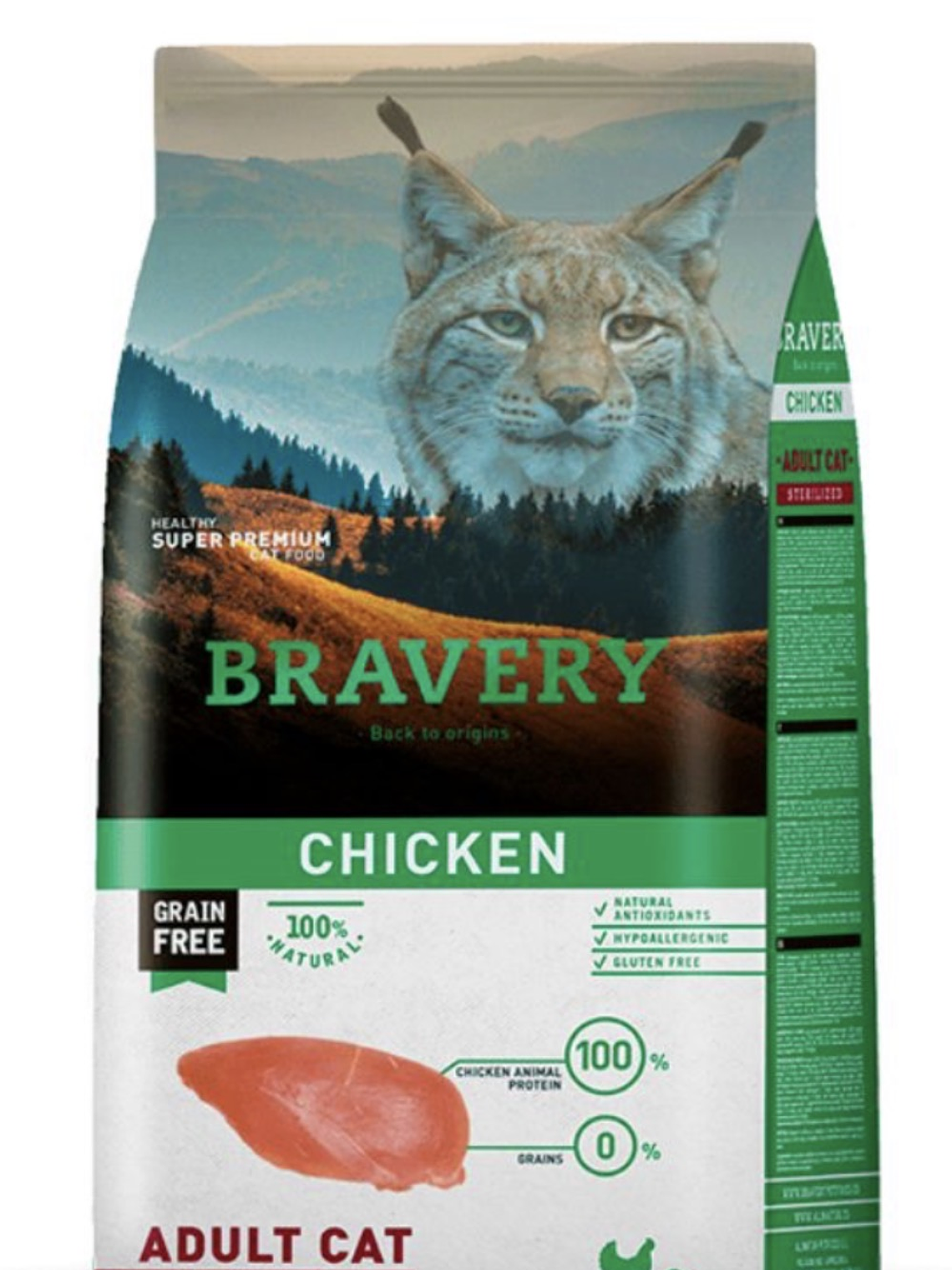 Bravery Esterilizado Gato Adulto 7kg Pollo 1