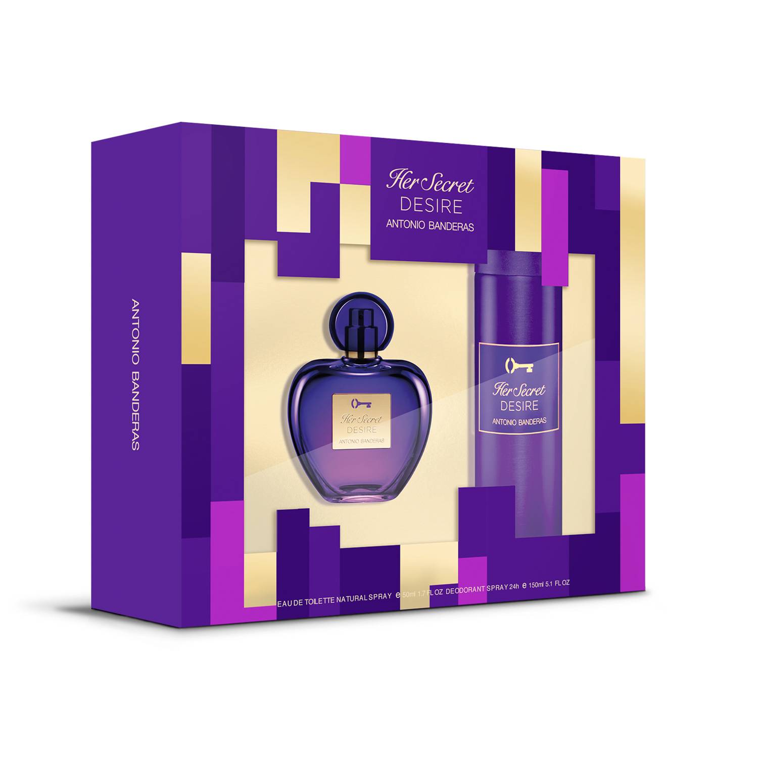 Antonio Banderas Her Secret Desire Estuche EDT 80 ml + Desodorante 150 ml
