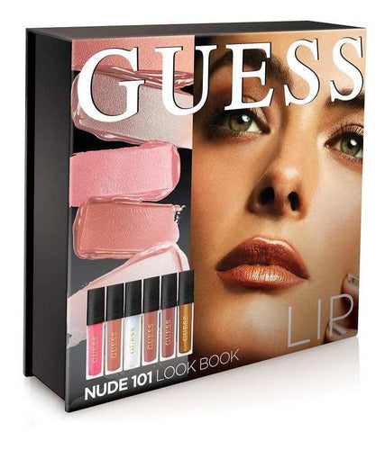 Estuche Guess Maquillaje Nude 101 De 6 Labiales Mujer