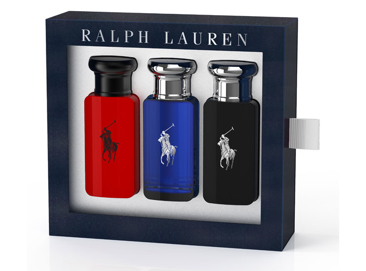 Estuche Ralph Lauren Polo Blue Edt 30ml + Polo Black Edt 30ml + Polo Red Edt 30ml (90ml) Mujer