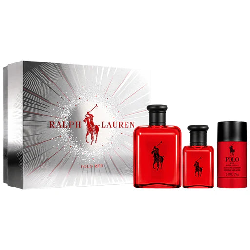 Ralph Lauren Polo Red EDT Set 125 ML+40ML + Deo 75ML 2026 (H)