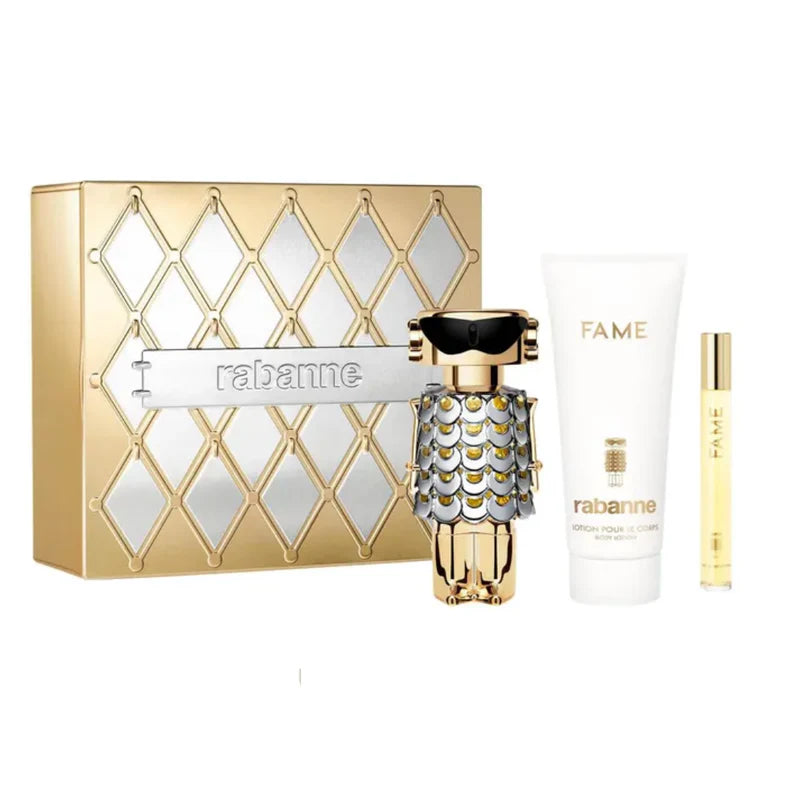 Estuche Paco Rabanne Fame EDP 80ml + Body Lotion 100ml + Travel Spray 10ml Mujer