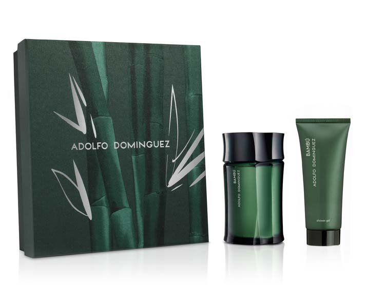 Estuche Adolfo Dominguez Bambu Edt 120 ml + Gel De Ducha 150 ml Hombre (Verde)