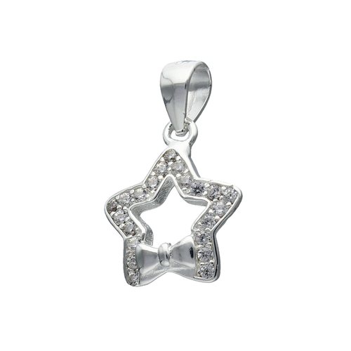 Colgante Estrella con Lazo y Circones