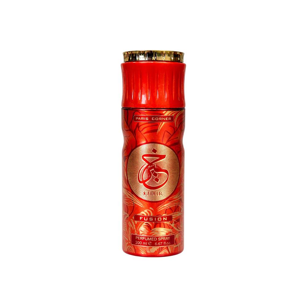 Desodorante Paris Corner Khair Fusion Perfume Spray 200 ml Unisex