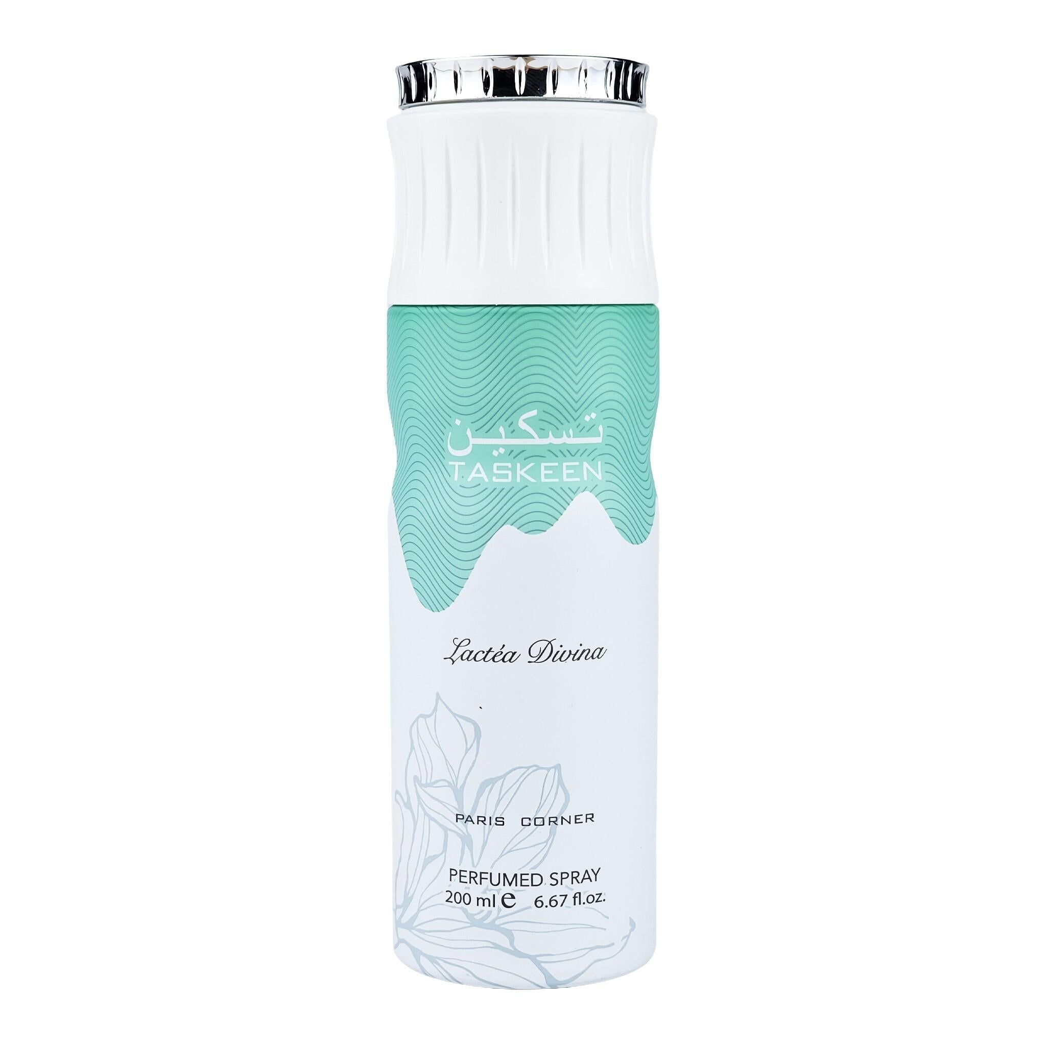Desodorante Paris Corner Taskeen Lactea Divina Perfume Spray 200 ml Mujer
