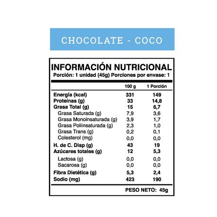 Barra Protéica Wild Protein - Chocolate Coco 2