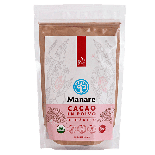 Cacao en Polvo Orgánico 200g - Manare