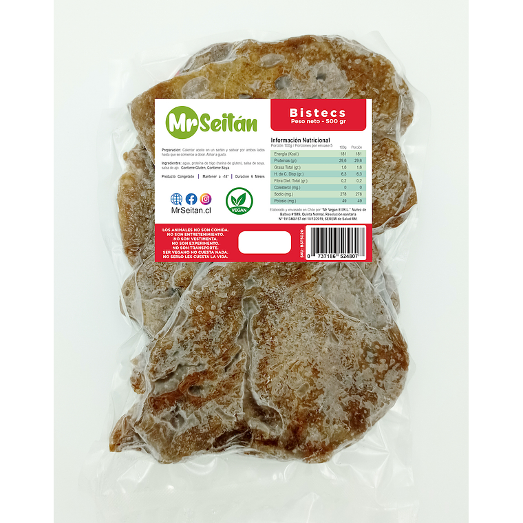 Mr. Seitan 500g - Bistecs 1